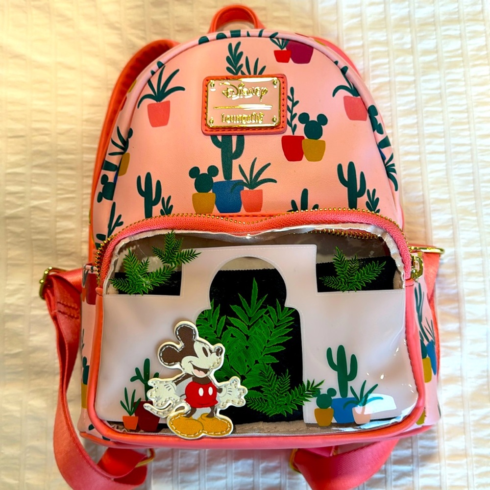 Loungefly Mickey cactus backpack